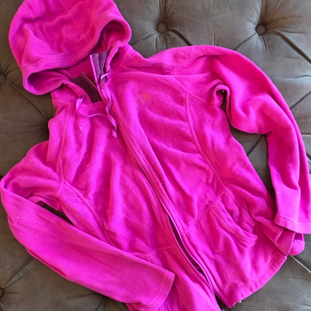Pink North Face jacket